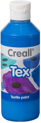 Creall Textilfarbe blau - 250ml Textilfarbe für Kinder und Hobby