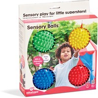 Edushape Sensorische baby ballen set van 4 / 10cm-2