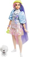 Barbie Modepuppe Extra Beanie mit Hund und Accessoires - Fashion Doll