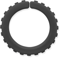 ARK Therapeutic kauw armband sensorisch speelgoed zwart medium XT Getextureerde kauwarmband om te draaien om de pols, alternatief voor kauwen op mouwen, voor kinderen en volwassenen.