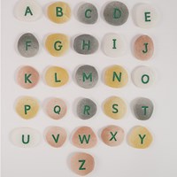 Yellow Door educatieve letterstenen hoofdletters - alfabet leren-3