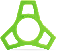 ARK Therapeutic bijtspeelgoed fidget lime groen XT medium sensorisch Dunne, buigbare kauwfidget om te draaien, buigen en op te kauwen.
