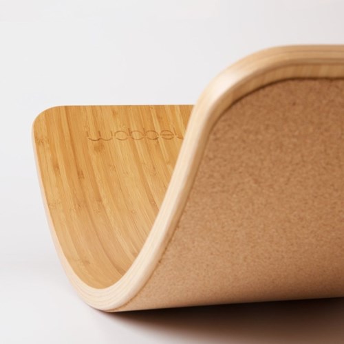 Wobbel balance board Original Bamboo Cork voor kinderen en volwassenen-2