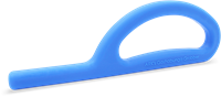 ARK Therapeutic kauwspeelgoed Goshabunga Large Grabber Smooth blauw XXT Extra grote handkauwtool voor tieners en volwassenen om de kaak te trainen en te kauwen.