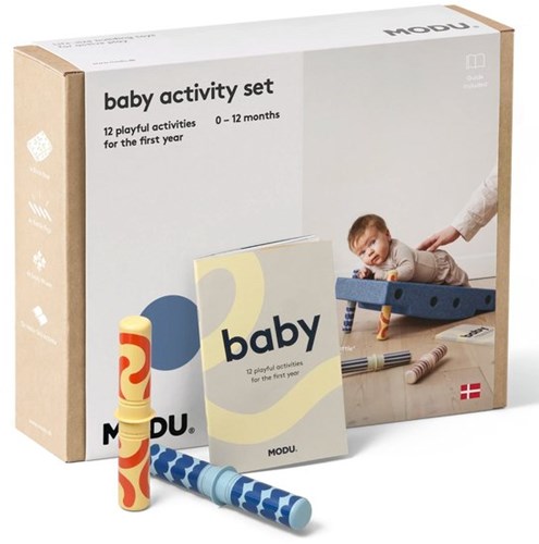 Modu baby speelgoed blokken - Activity Set Deep Blue Sky Blue