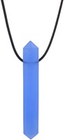 ARK Therapeutic Krypto-Bite XT Kaukette blau Spielzeug sensorisch Discrete, edelsteenvormige kauwketting voor kalmerende orale input bij kinderen, tieners en volwassenen.