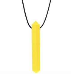 ARK Therapeutic bijtketting kauwsieraad geel voor kinderen en volwassenen Discrete, edelsteenvormige kauwketting voor kalmerende orale input bij kinderen, tieners en volwassenen.