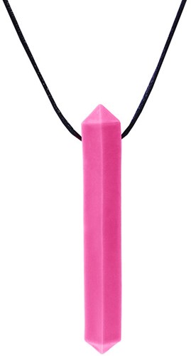 ARK Therapeutic kauwketting Krypto-Bite bijtketting XT roze speelgoed Discrete, edelsteenvormige kauwketting voor kalmerende orale input bij kinderen, tieners en volwassenen.