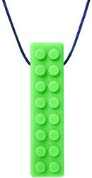 ARK Therapeutic Kaufschmuck Brick Stick Kette limettengrün sensorisches Spielzeug Getextureerde bakstenen kauwhanger voor sensory seekers, geeft rijke orale input voor kinderen en volwassenen.