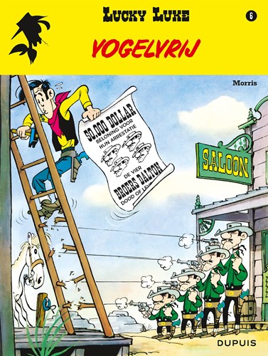Standaard stripboek Lucky Luke 6 Vogelvrij - avontuur en humor