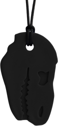 ARK Therapeutic kauwketting T-Rex zwart sensorisch speelgoed XT medium Stevige, brede kauwketting in T-Rex-vorm, geliefd bij dinofans, voor kinderen en volwassenen.