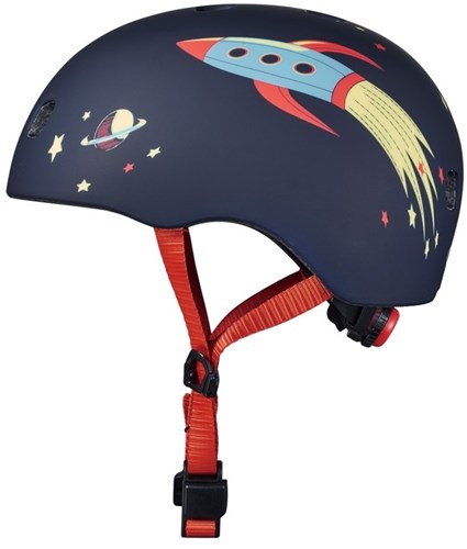Micro Kinderhelm Fahrrad und Roller Rocket M mit LED-Licht lila-2