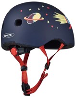 Micro Kinderhelm Fahrrad und Roller Rocket M mit LED-Licht lila-3