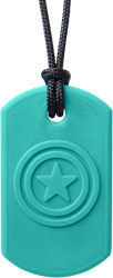 ARK Therapeutic kauwketting speelgoed Super Star voor kinderen Brede, stervormige kauwketting voor stevige kauwers, met een zijde ster en een gladde zijde.