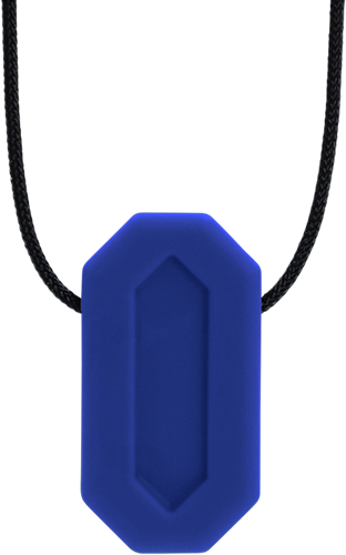 ARK Therapeutic kauwsieraad MiniBite donkerblauw sensorisch speelgoed Een van onze kleinste kauwkettingen, discreet en geschikt voor fijn kauwwerk.