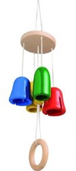 nic klokkenspel mobiel beukenhout baby speelgoed multicolor