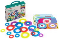 Miniland educatief speelgoed Lightpad - Math Color Rings - kleurrijke ringen