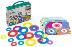 Miniland Lernspielzeug Lightpad - Math Color Rings - bunte Ringe