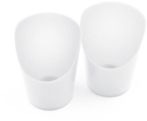 ARK Therapeutic drinkbeker Flexi Cut-Out Cup medium 2-pack kunststof Flexibele drinkbeker met neusuitsparing, voor makkelijker drinken zonder het hoofd achterover te kantelen.