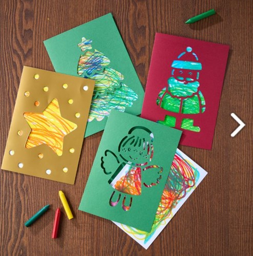 Haba Bastelset Weihnachtskarten - Kreative Karten für Kinder gestalten-2