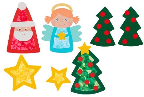 Haba Bastelset Weihnachts Bastelpaket - Kreative Weihnachtsfiguren basteln