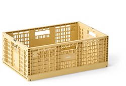 Modu opbergkist speelgoed opbergen stapelbaar Honey Yellow