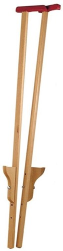 nic stelten houten speelgoed 120 cm met handvat - balansspel