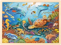 Goki Holzpuzzle Great Barrier Reef - Lernspielzeug 96 Teile-2