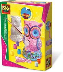 Ses Glitter Gips Gieten Uil knutselset voor kinderen