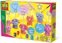 Ses Memohalter Bastelset Gips Malen Glitzer Kreativ Kinder