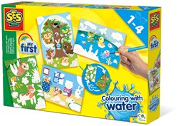 Ses kleuren met water - Verborgen dieren - magisch schilderen voor kinderen