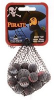 Don Juan Murmeln Piraten 21 Stück im Netz Glas bunt-2