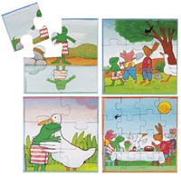 Simply Kikker kinderpuzzel 4-in-1 - educatief speelgoed 4+6+9+16 stukjes-2