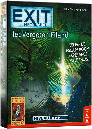 999 Games EXIT - Escape Room Spel Het Vergeten Eiland Breinbreker 12+