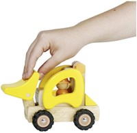 Goki Houten Bulldozer - Speelgoedvoertuig voor kinderen - Constructie-2