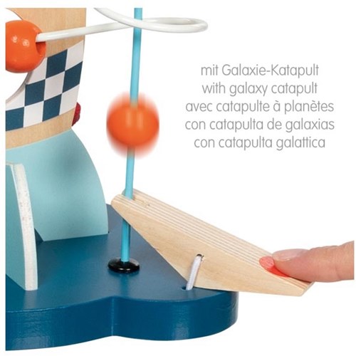 Goki houten motoriekspiraal space Orbit 21 met galaxy katapult-2