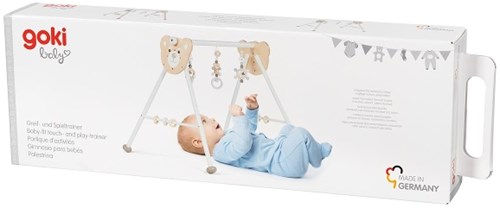 Goki Babygym Bär - Holz Spieltrainer für Babys - bunt und sicher-2