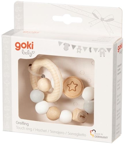 Goki houten grijpring ster - baby speelgoed motoriek-2