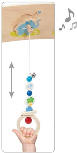 Goki Baby Gym Holzspielzeug wilde Tiere farbenfroh Motorik-2