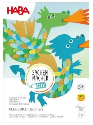Haba knutselset collage draken - creatieve knutselset voor kinderen