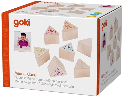 Goki Holz Klangmemo Lernspielzeug 12-teilig für Kinder-3