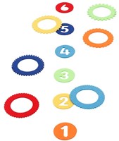 Goki Holz Ringwurfspiel - Wurfspiel mit 6 Filzringen-3