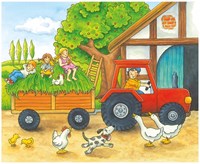 Goki houten blokpuzzel boerderij seizoenen - educatief speelgoed 12 stuks-3