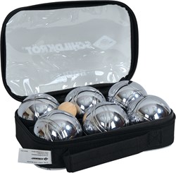 Schildkröt Boccia Set Stahl - Komplettes Metall-Boccia-Set in Tasche