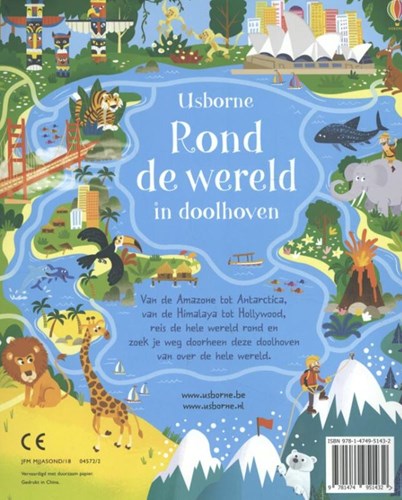 Usborne puzzelboek doolhoven - wereldreis voor kinderen 5 jaar+-2