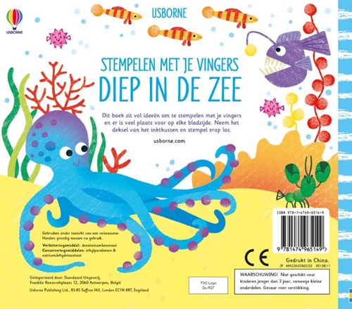 Usborne Stempeln mit den Fingern Unterwasserwelt Bastelbuch-2