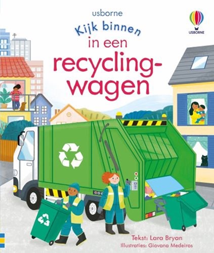 Usborne Bilderbuch Recyclingwagen - lehrreiches Klappenbuch 3+
