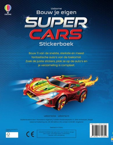 Usborne stickerboek Supercars voor kinderen vanaf 5 jaar - Stickerplezier-2
