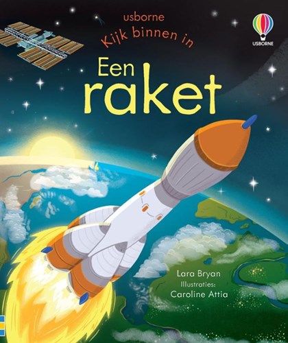 Usborne prentenboek raket kijkboek interactief kartonboek 3+