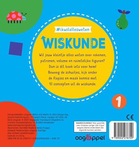 Oogappel wiskunde boek interactief flapjesboek voor kinderen 3+-2
